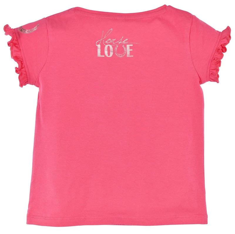 BONDI T-Shirt "Pferd" mit Blumenapplikation 36175 | Pink