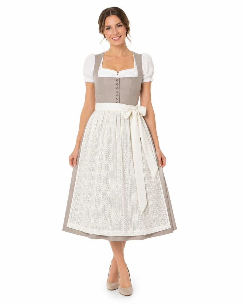 Pierre Marcel Blümchen Dirndlschürze Anna | Creme