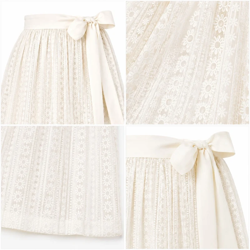 Pierre Marcel Blümchen Dirndlschürze Anna | Creme