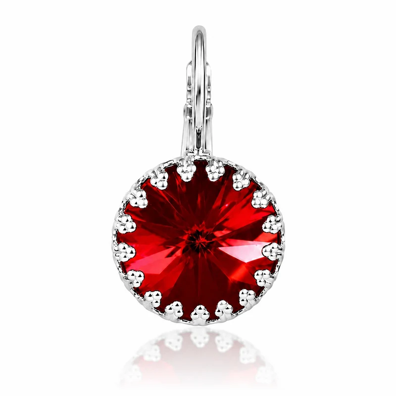 LUISIA® Kronen Ohrringe "Vivana" mit Kristallen von Swarovski® | Light Siam