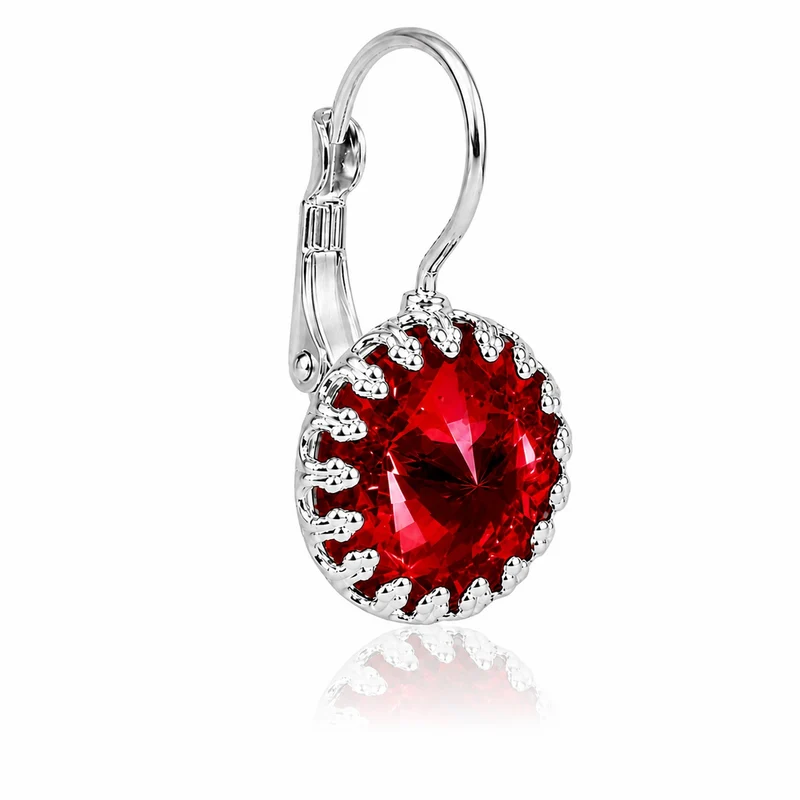 LUISIA® Kronen Ohrringe "Vivana" mit Kristallen von Swarovski® | Light Siam