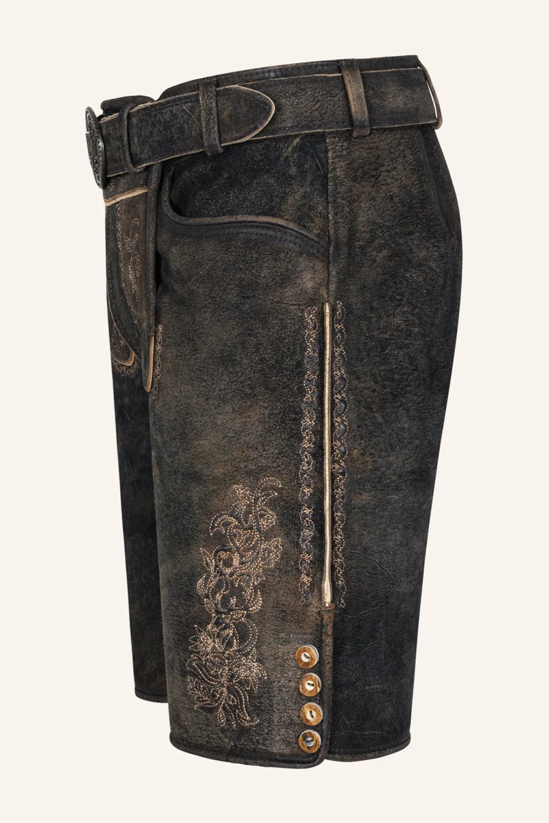 Lederhose JIHN mit Gürtel - Krüger Buam - 969072-000-0076