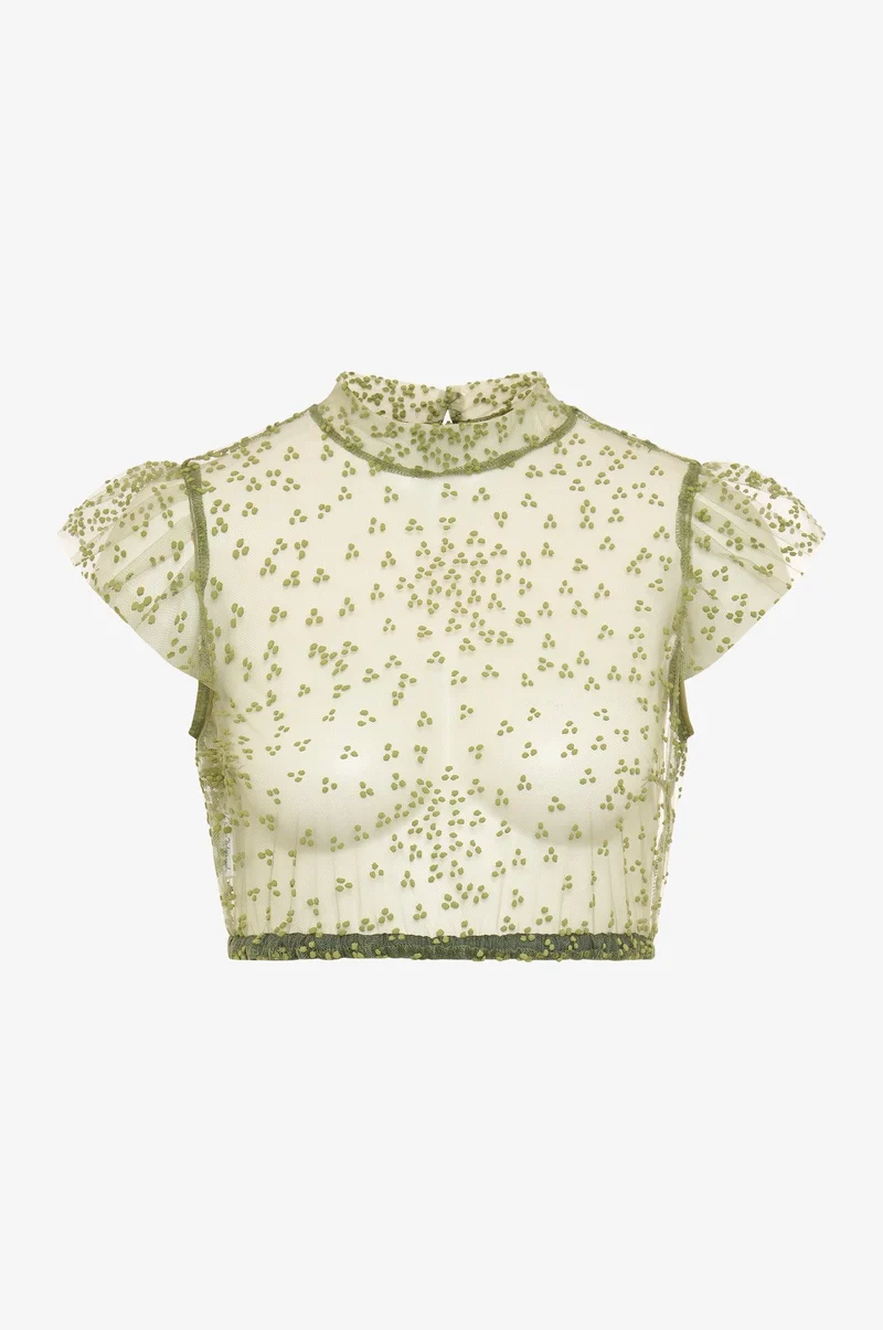 Dirndlbluse Heiki in Olive