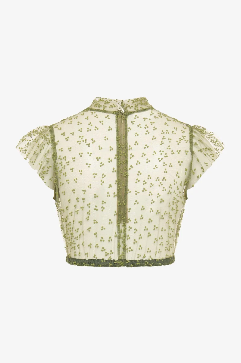 Dirndlbluse Heiki in Olive