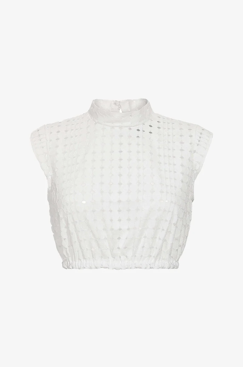 Bluse Heidi mit Lochspitze