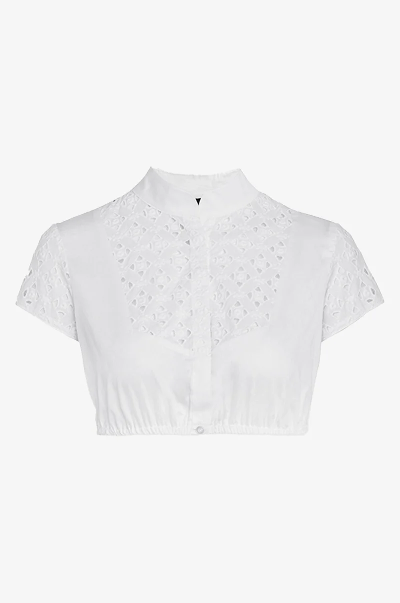 Bluse Ina mit Häkelspitze