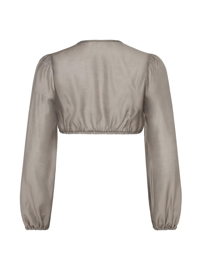 Dirndlbluse aus Organzastoff