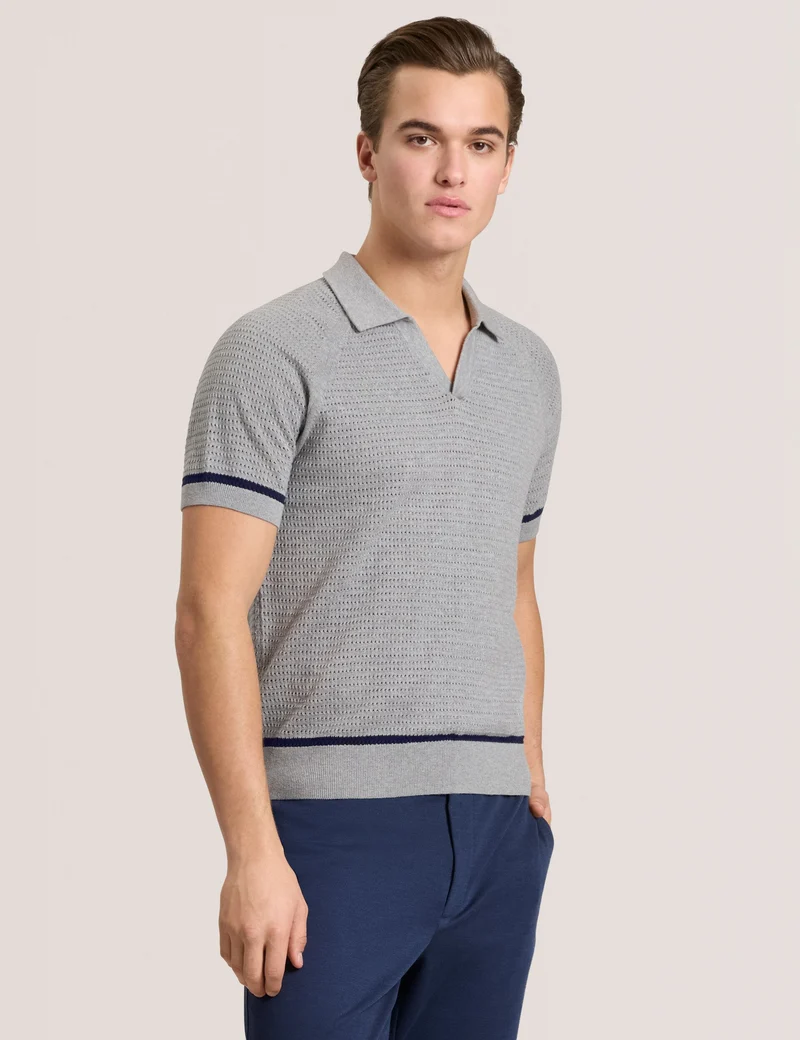 SWEATER POLO | GREY
