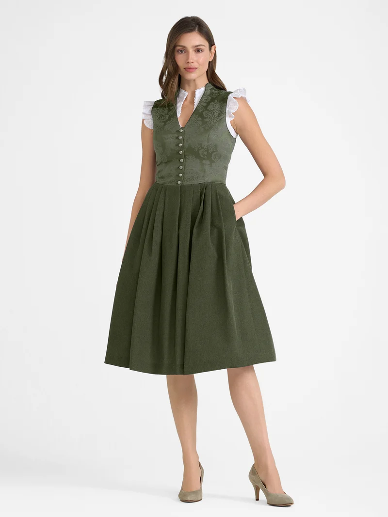 Dirndl ohne Schürze mit V-Ausschnitt - 70 cm