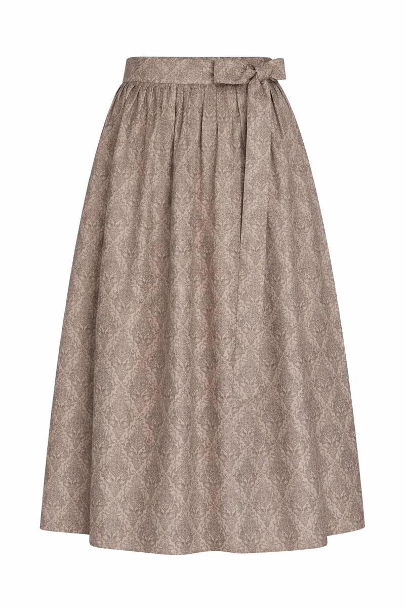 Jacquard-Dirndlschürze mit Ornamentmuster – 77 cm