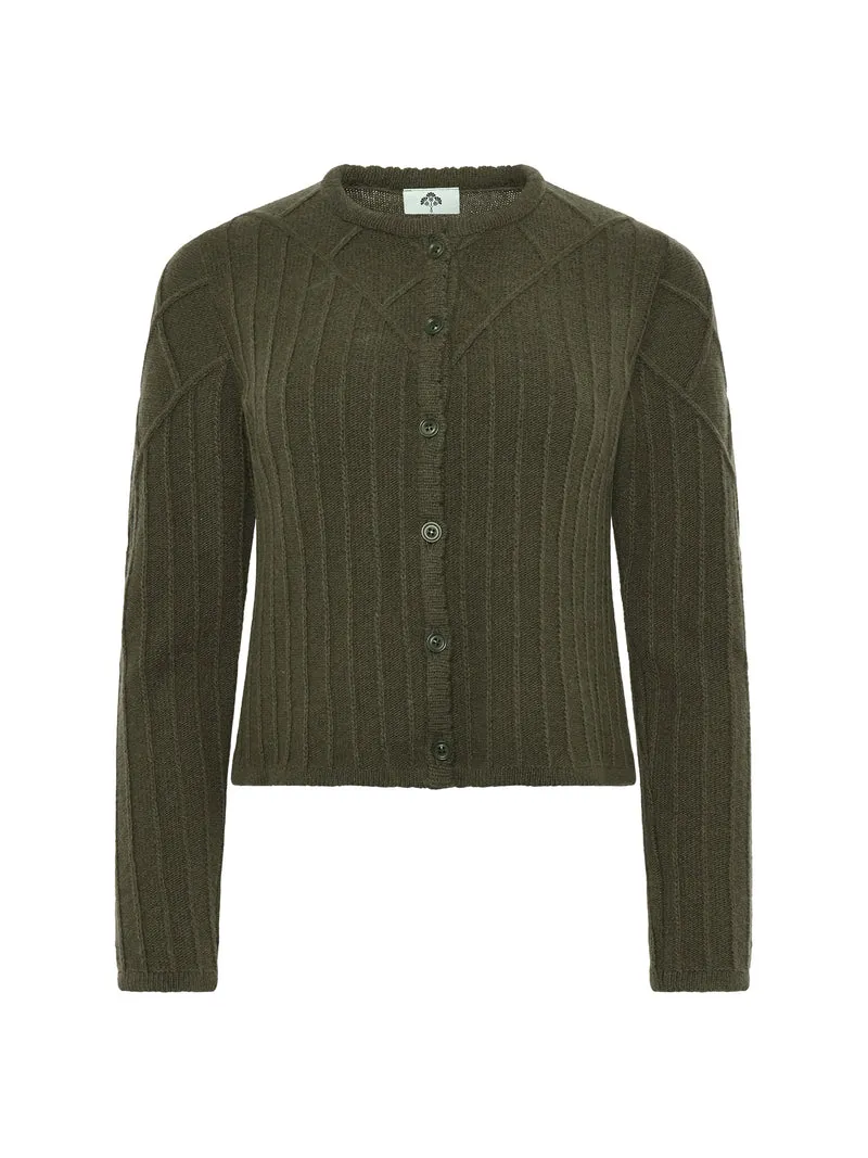 Strickjacke mit Passe