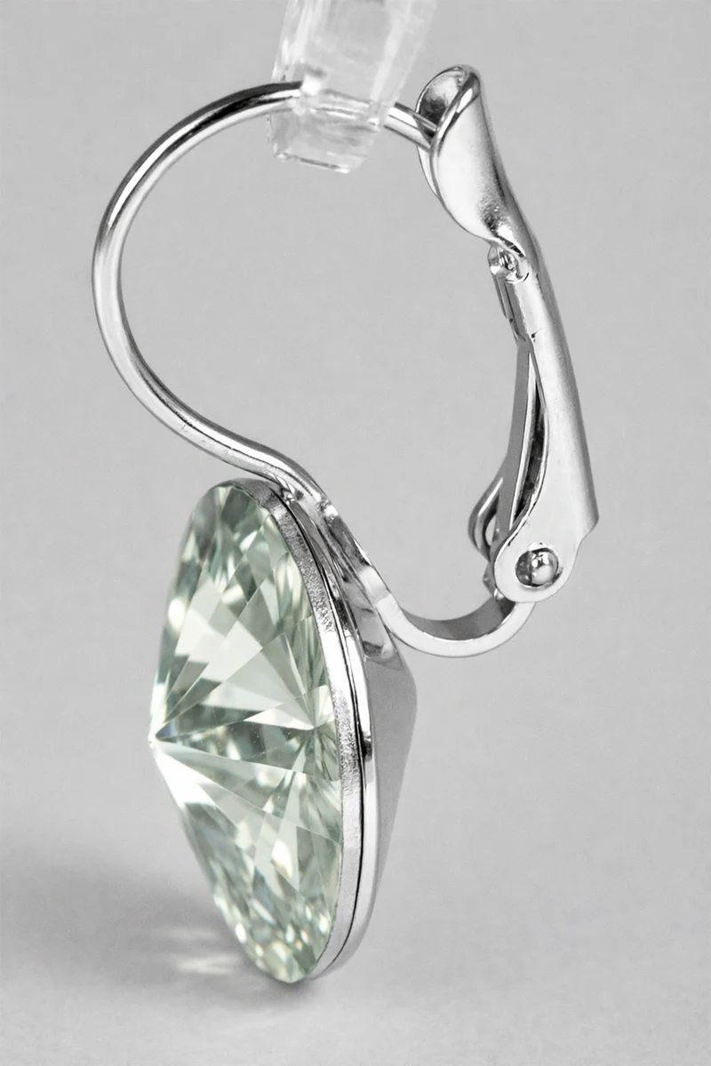 LUISIA® Ohrringe Rivoli mit Kristallen von Swarovski® - 12 mm | Black Diamond