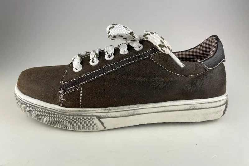 MADDOX Kinder Lederschuhe Sneaker "Oskar" | Bernstein