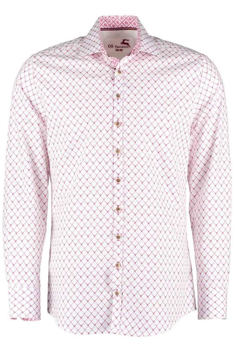 Herrenhemd Silvio rot langarm
