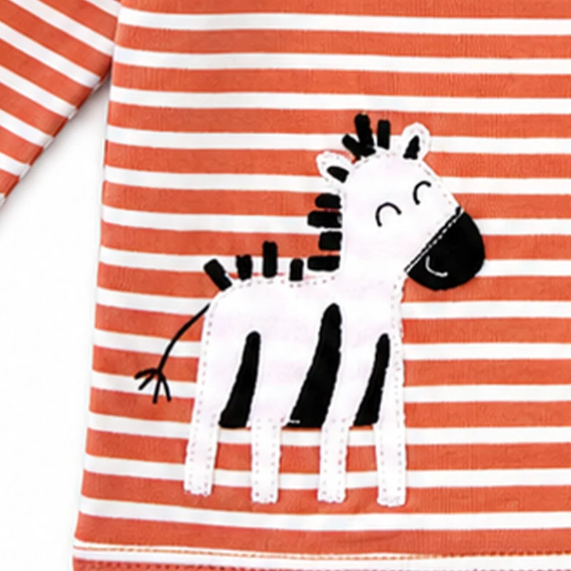 BONDI Baby Langarmshirt "Safari" 93966 | stripe terra white