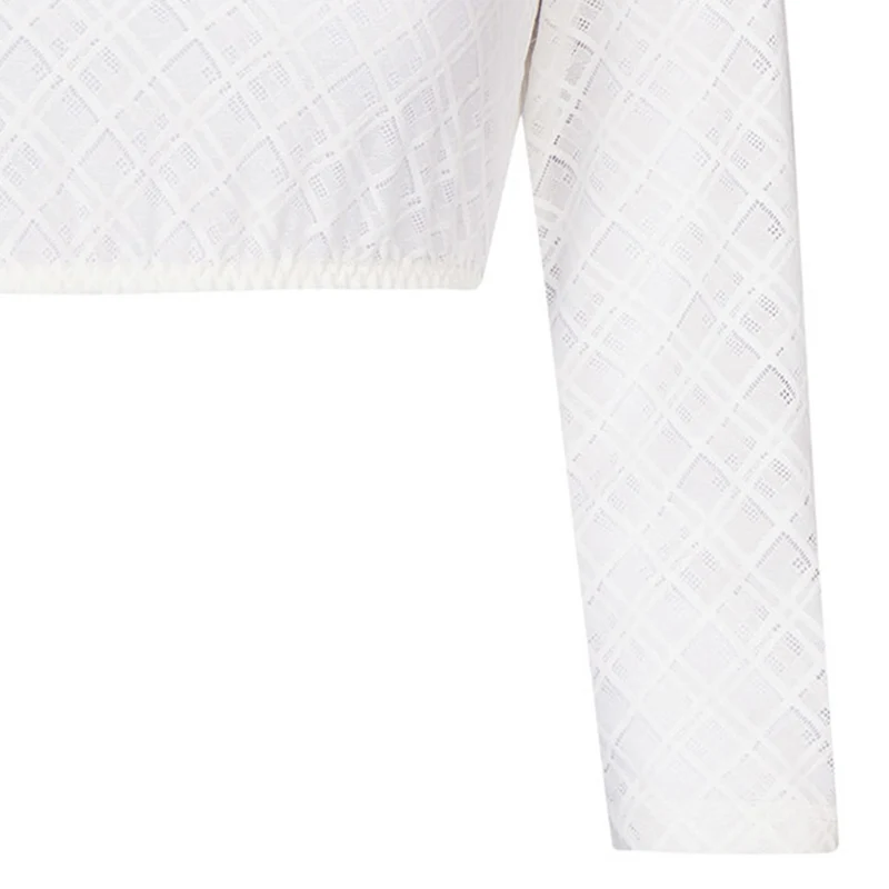 Nina von C. Spitzen Dirndlbluse "Naomi" Lochausschnitt 48471328 | Weiß