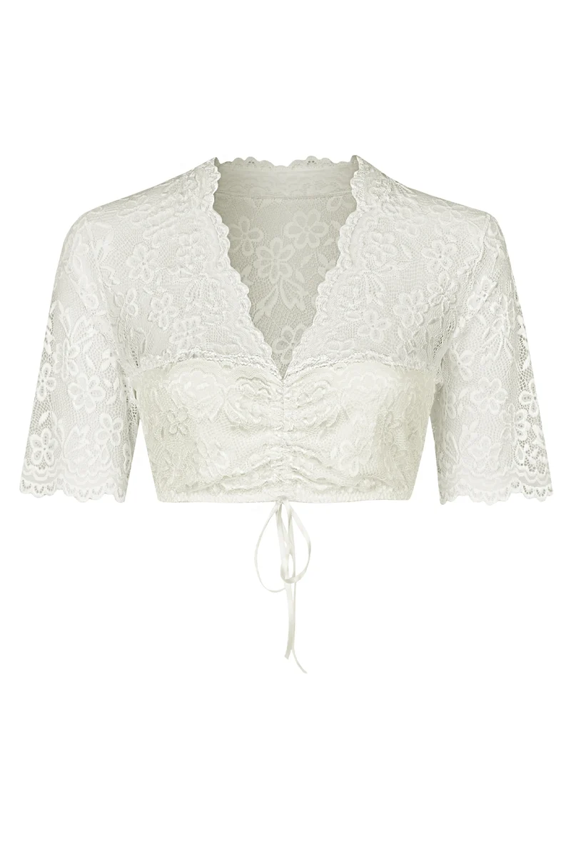 Nina von C. Halbarm Spitzen Dirndlbluse "Melina" 16467326 | Champagner