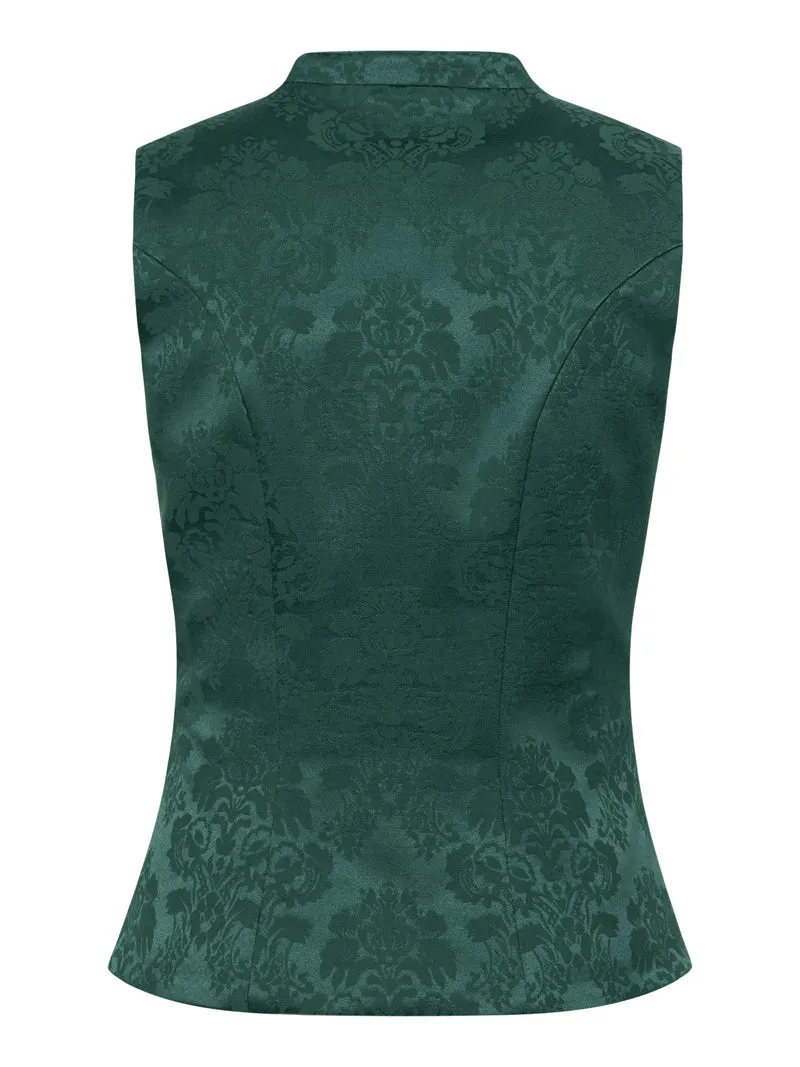Mieder Stretch-Jacquard mit Stehkragen