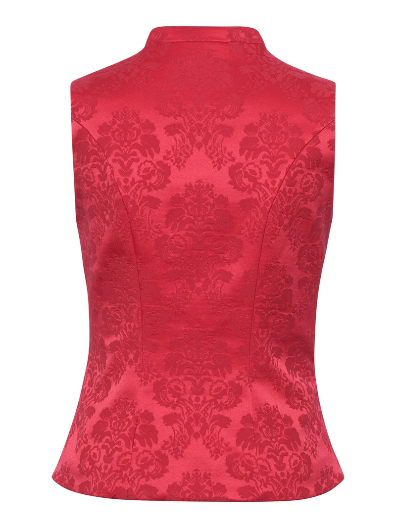Mieder Stretch-Jacquard mit Stehkragen