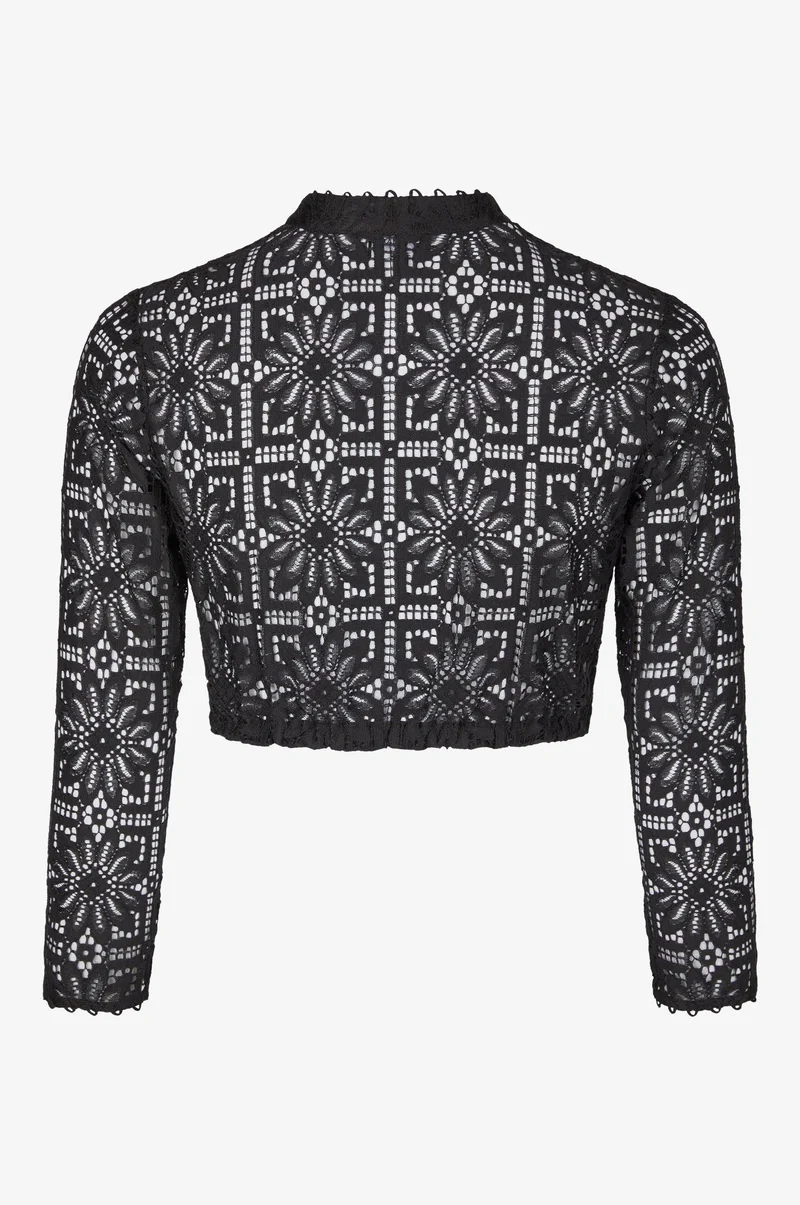 Dirndlbluse Evelyn in Schwarz