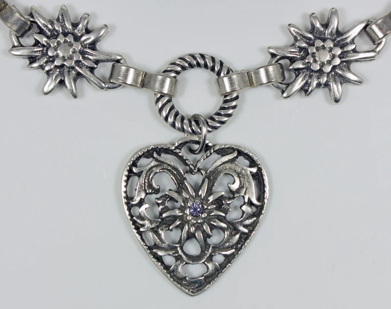 Charivari Kette mit Herz - Flieder