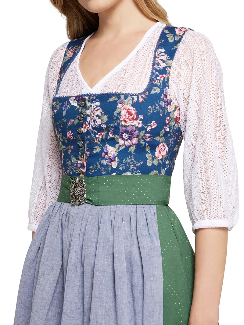 Spitzen-Dirndlbluse mit weitem Arm