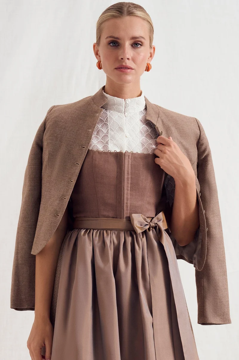 Trachtenjacke Valentina in Nougat