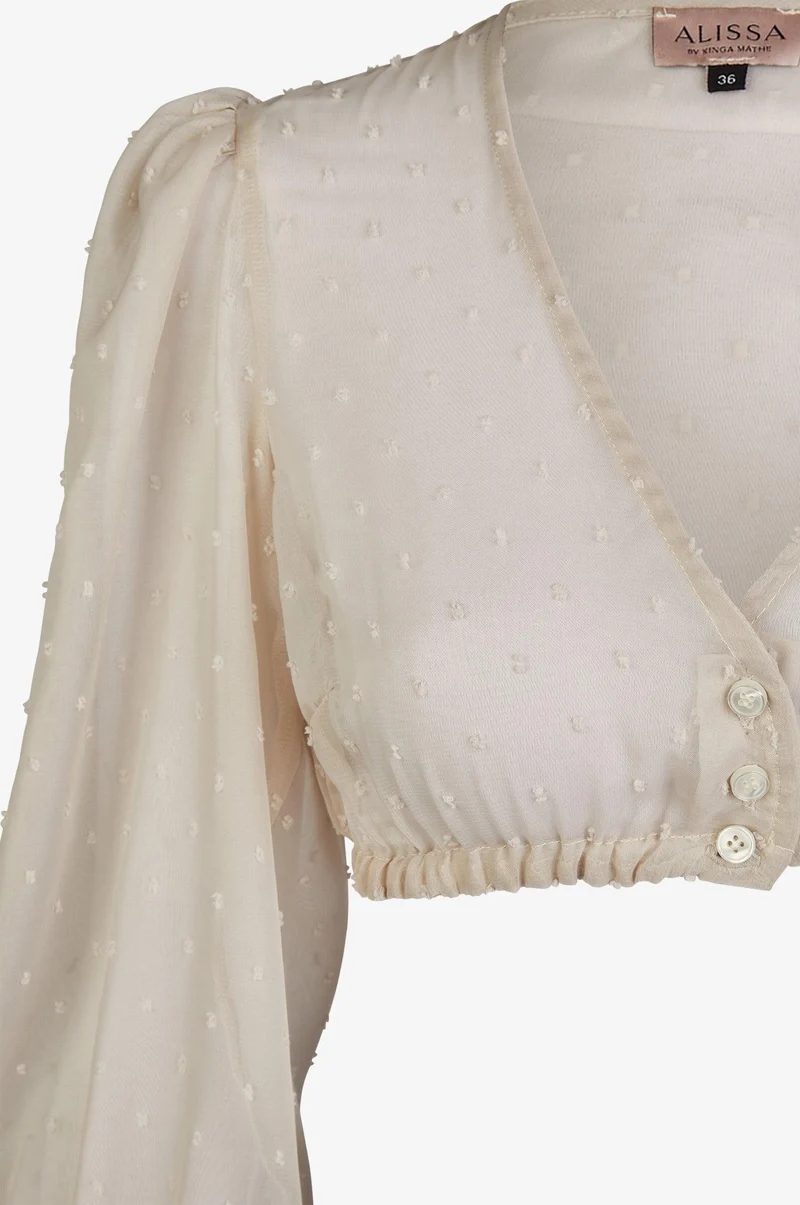 Dirndlbluse Lea in Puder