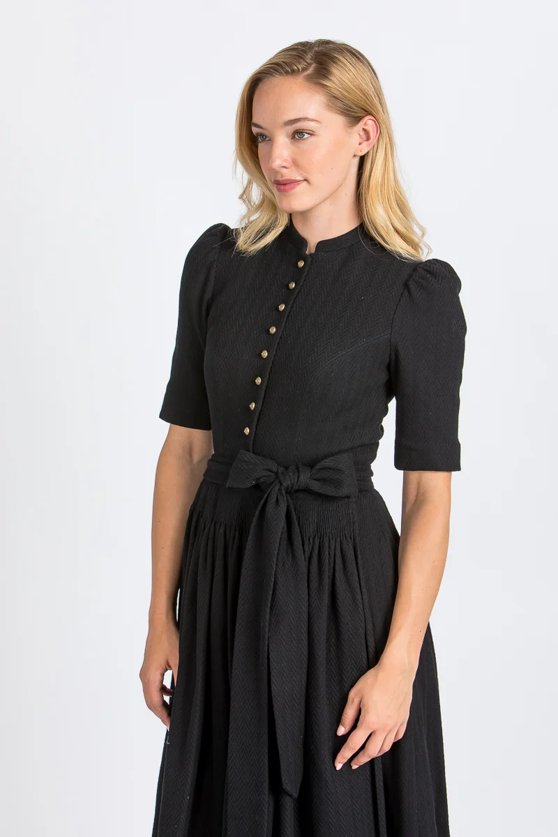 Gottseidank Ärmeldirndl Aurelia schwarzblau