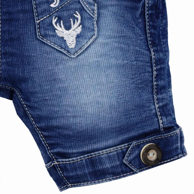 BONDI Jungen Trachten Jeans Bermuda "Gipfelkraxler" 91728 | Blue Denim