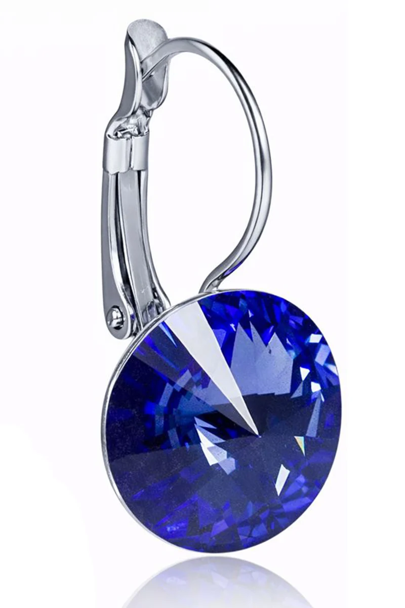 LUISIA® Ohrringe Rivoli mit Kristallen von Swarovski® - 12 mm | Safir
