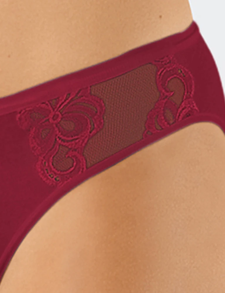 Nina von C. Minislip mit Spitze 4050880 | Burgund