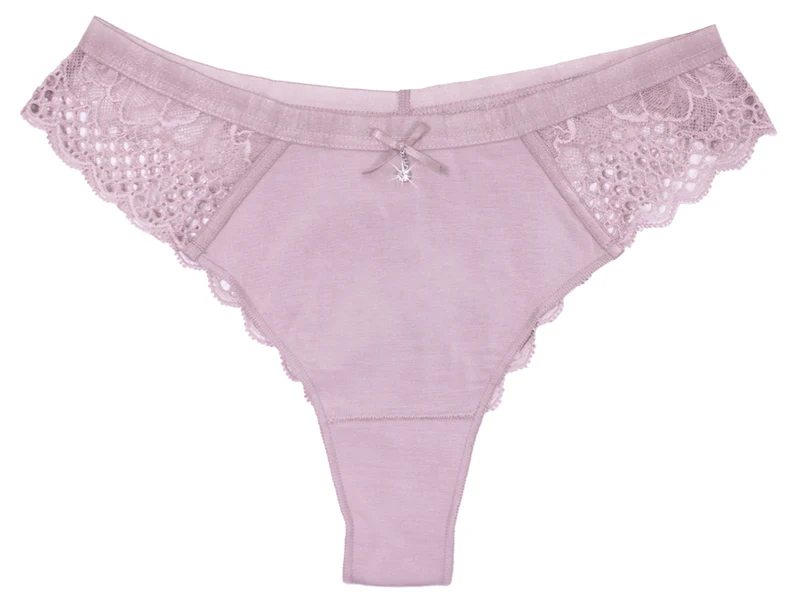 Nina von C. Slip Lambada String mit Strass 1695485 | Mauve