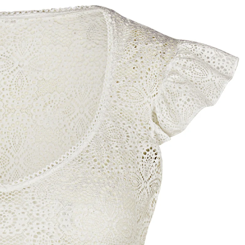 Nina von C. Spitzen Dirndlbluse "Laila" Flügelarm 48468360 | Champagner