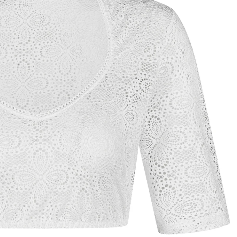 Nina von C. Halbarm Dirndlbluse "Daniela" 48464360 | Weiß