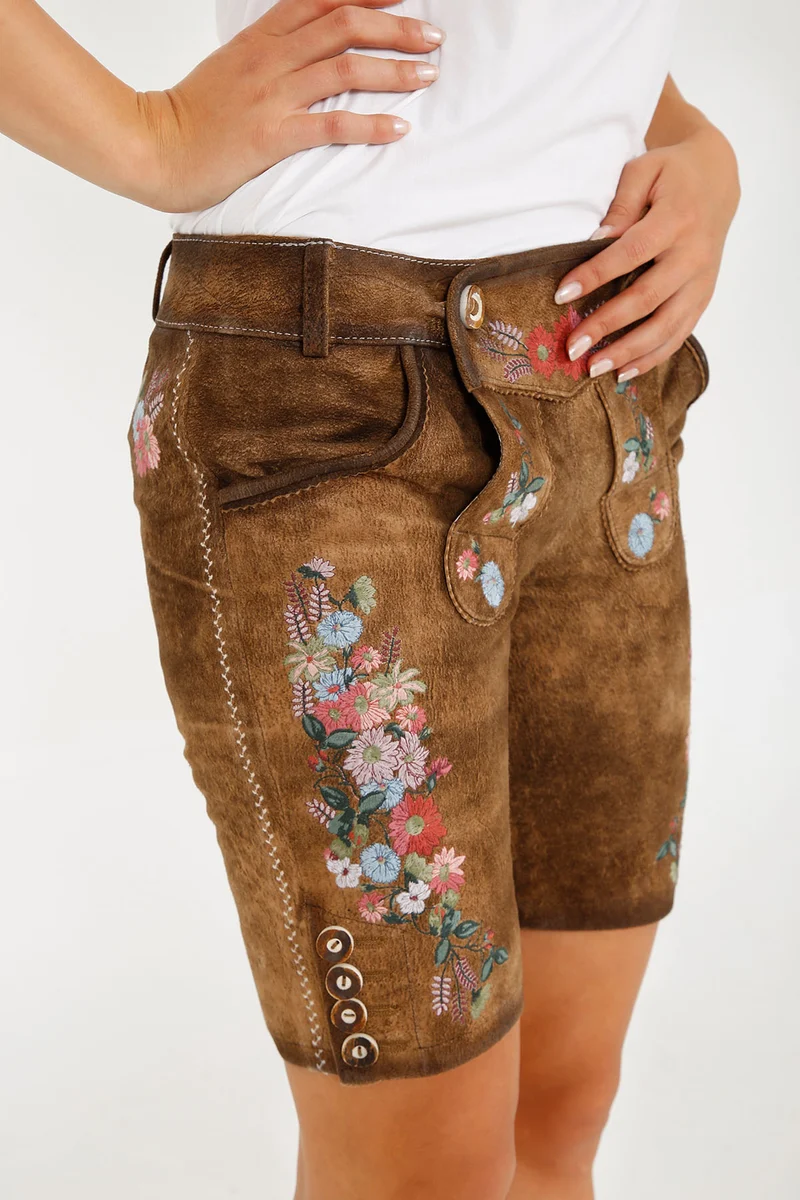 Damen Lederhose - SOLEA % - Krüger Madl - Bermuda - 035364-000-0007