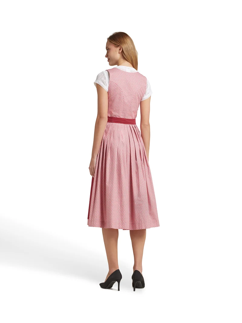 Spitzen-Dirndlbluse mit V-Ausschnitt