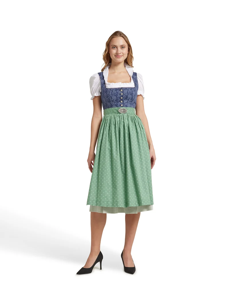 Traditionelle Dirndlbluse mit Rüschen und Puffärme