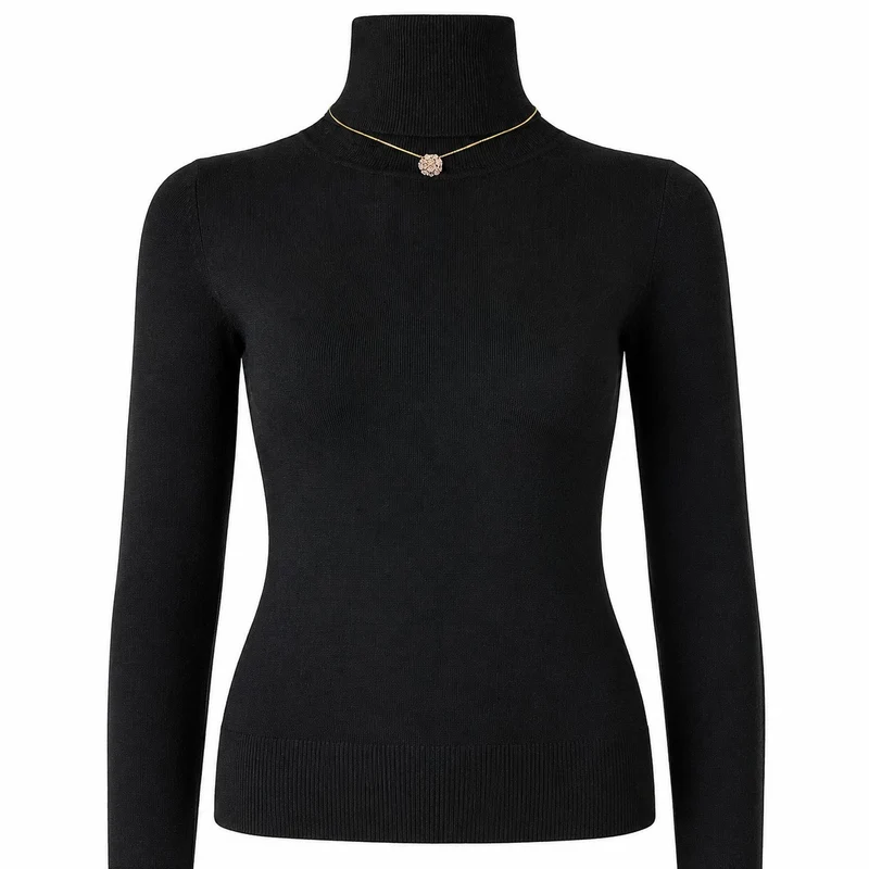 LUISIA® Halskette "Mia" mit Blüten Kugel - 16 Karat vergoldet | Sand
