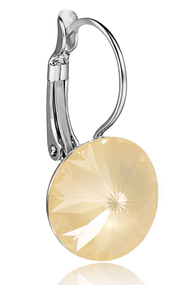 LUISIA® Ohrringe Rivoli mit Kristallen von Swarovski® - 12 mm | Matt Linen