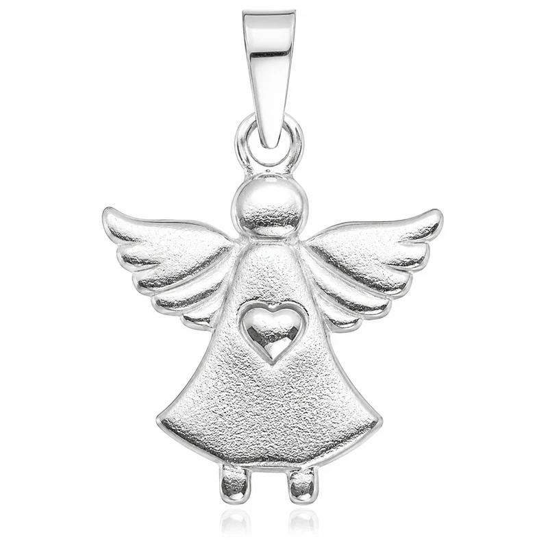 LUISIA® Kettenanhänger Engel Schutzengel mit Herz | 925 Sterling Silber