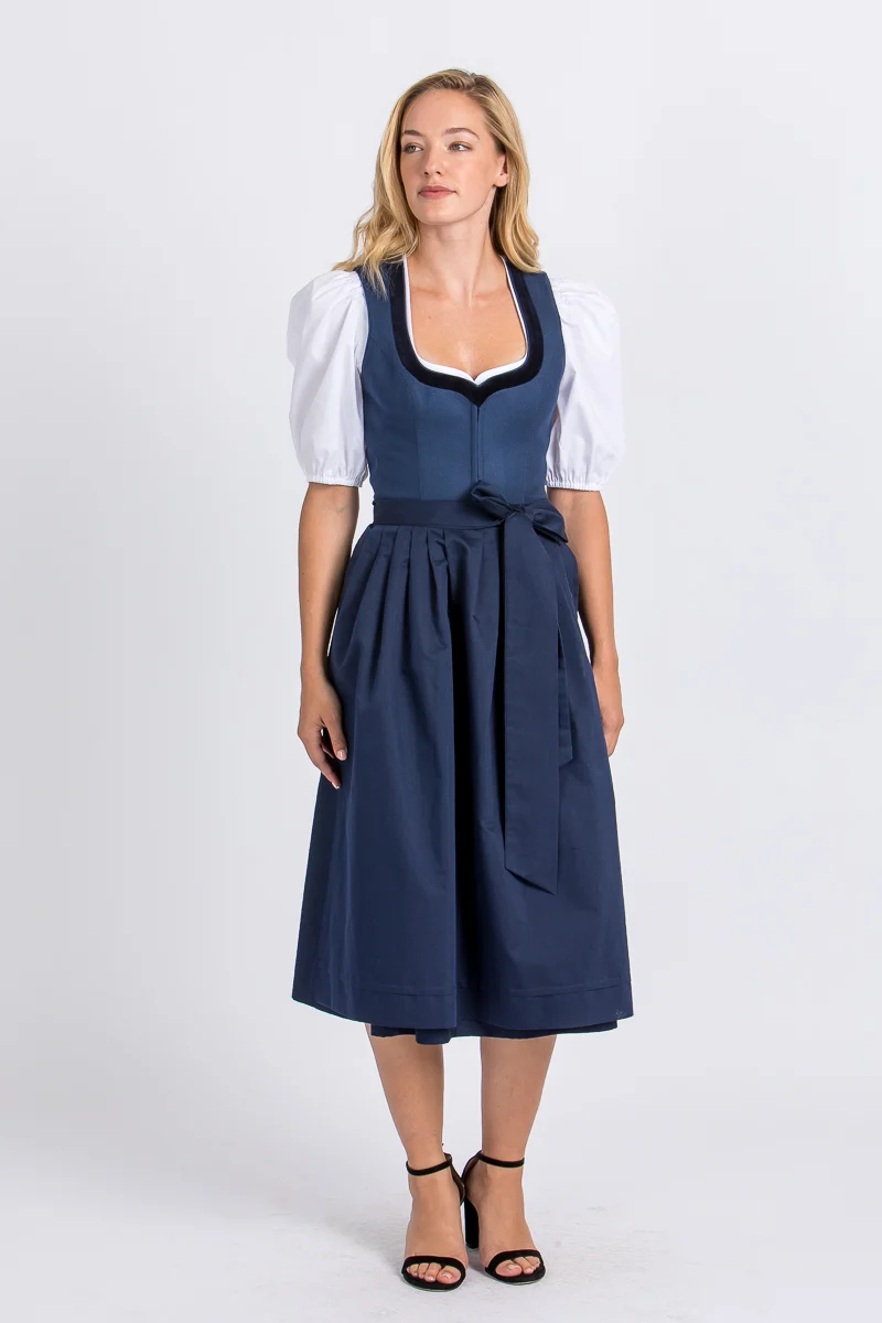 Heimatglück Dirndl Ariana blau