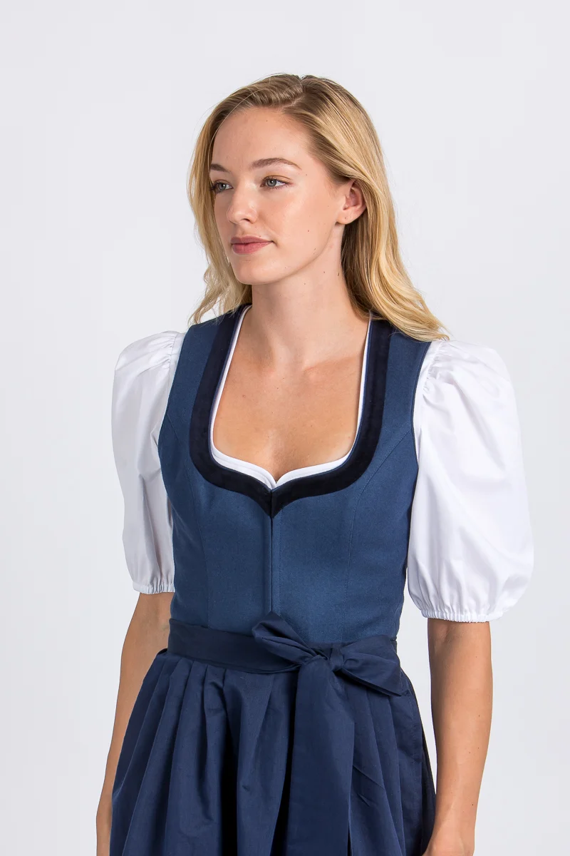 Heimatglück Dirndl Ariana blau
