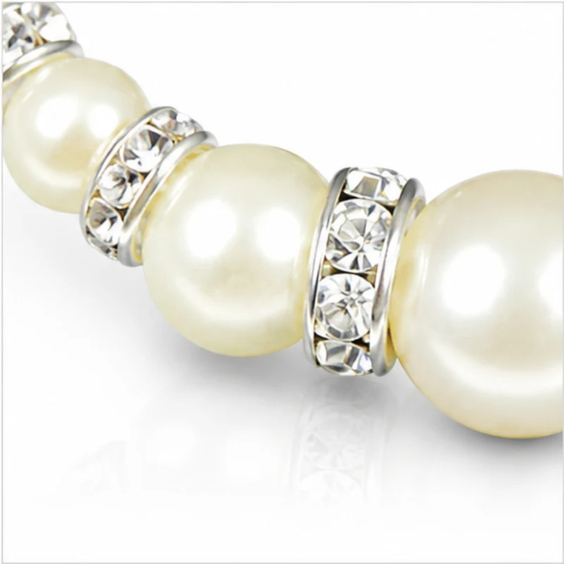 LUISIA® Perlencollier "Strassrondele" mit Kristallen von Swarovski® - 48345