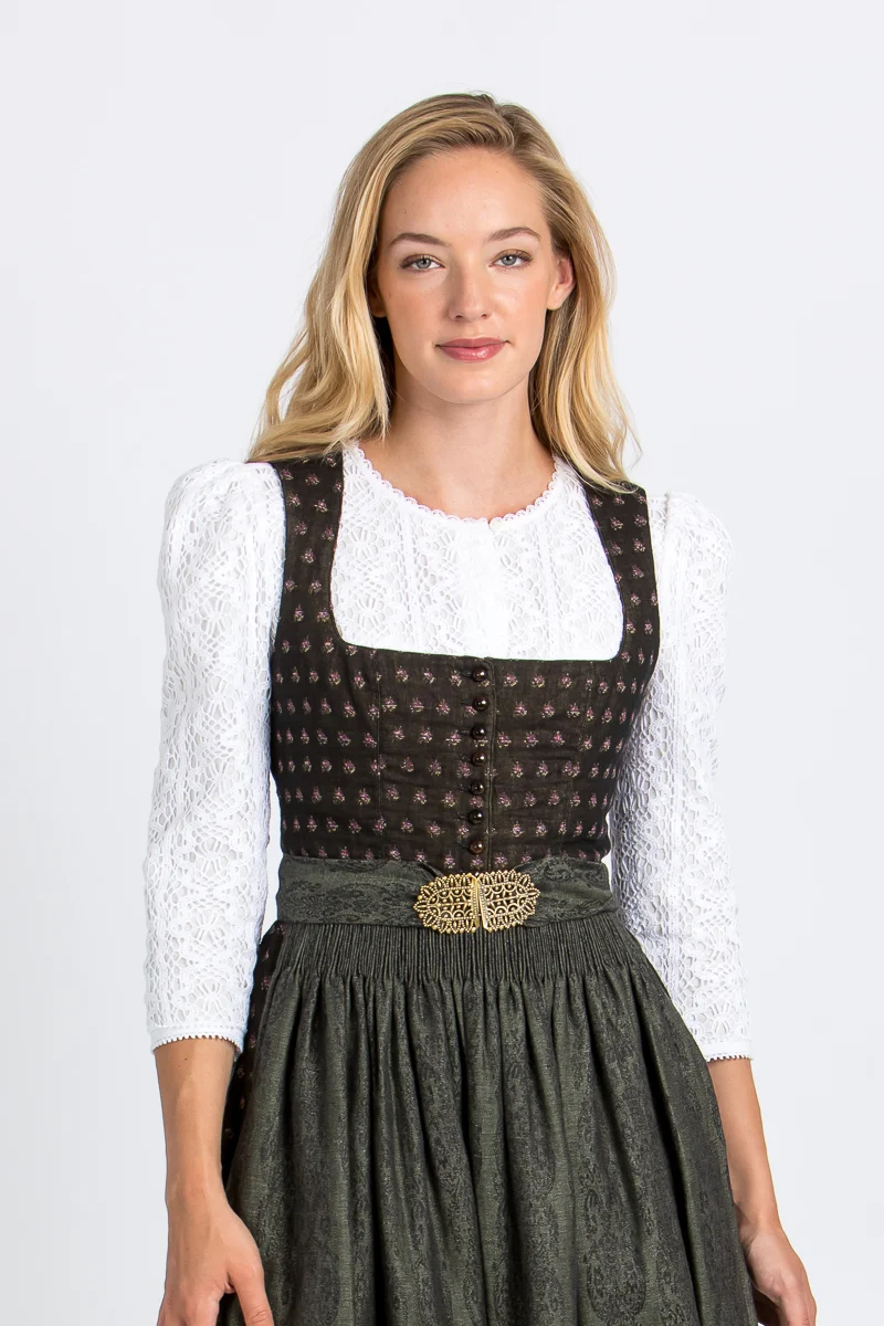 Gottseidank Dirndl Monika schwarz/oliv