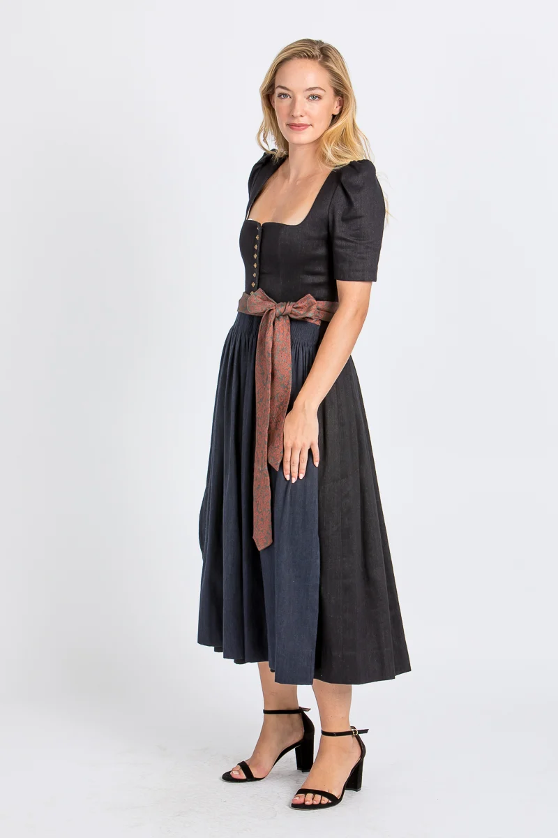 Gottseidank Dirndl Hanni carbonblau