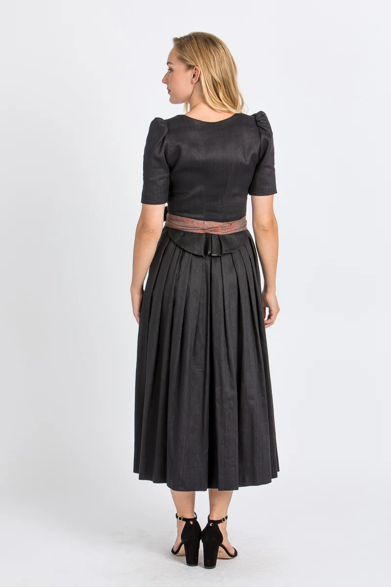 Gottseidank Dirndl Hanni carbonblau
