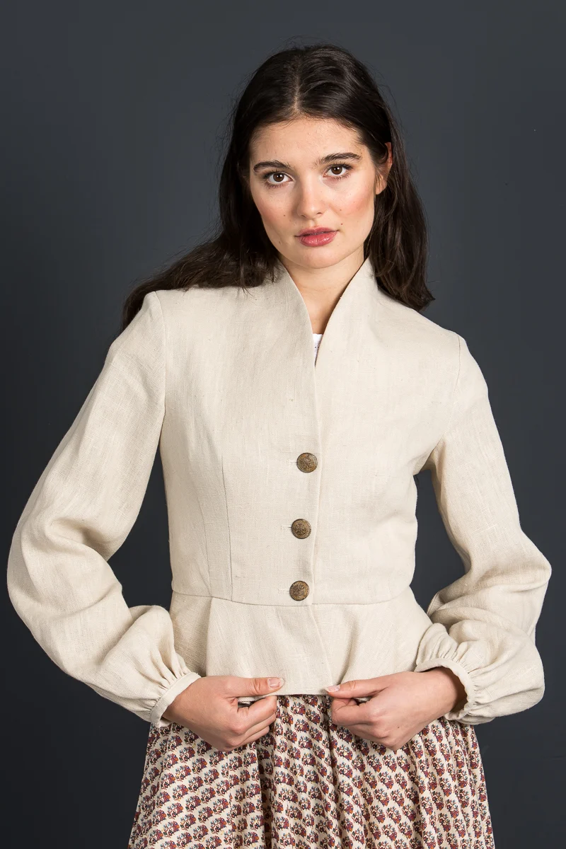 Lena Hoschek Leinenjanker Margot Cream