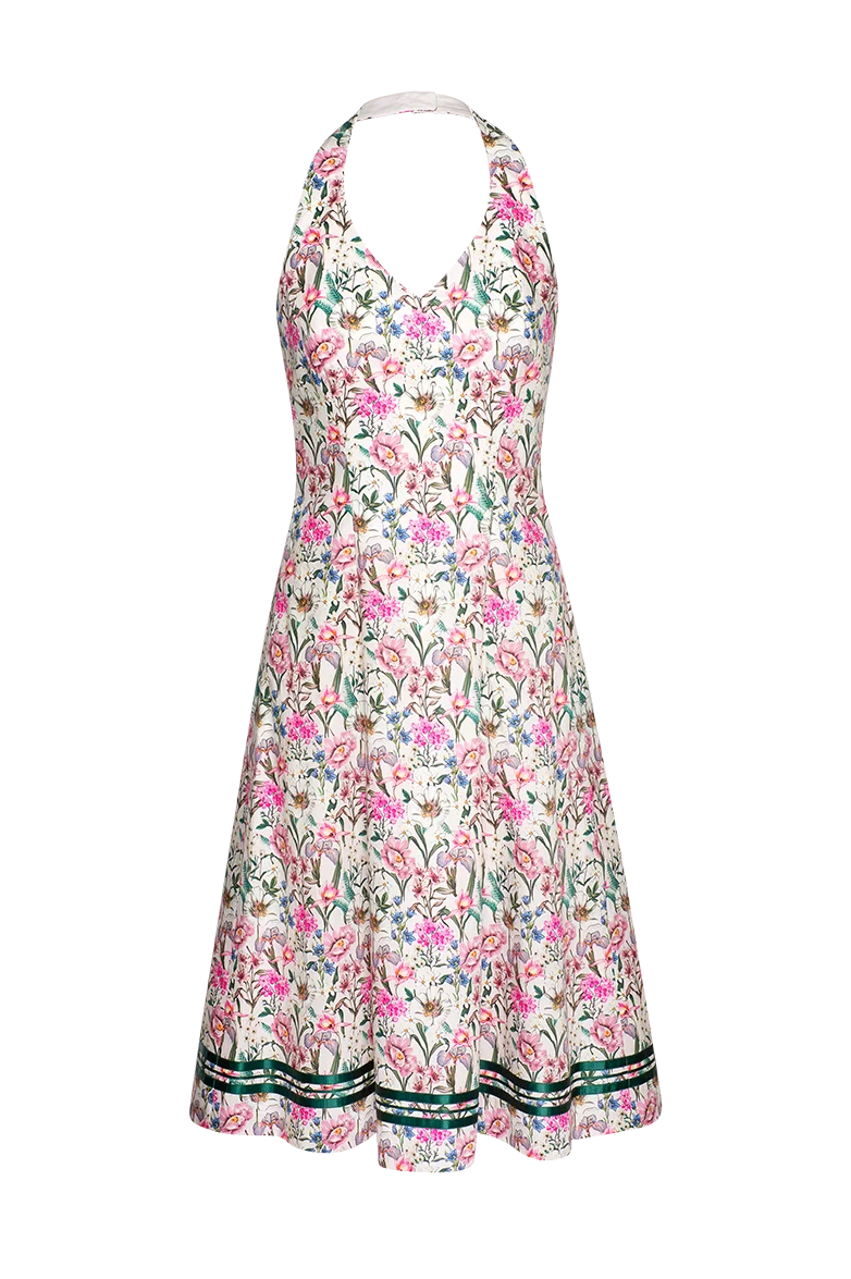 Neckholderkleid aus Baumwolle