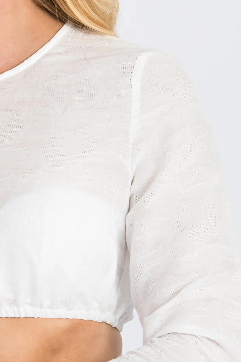 Heimatglück Dirndlbluse Rosa creme